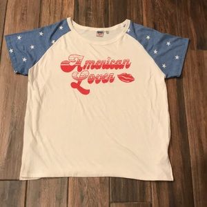 🇺🇸 LNWOT Junk Food brand women’s cap sleeve tee